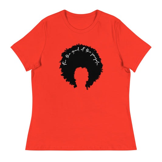 Signature Women's Afro T-Shirt - Black and White